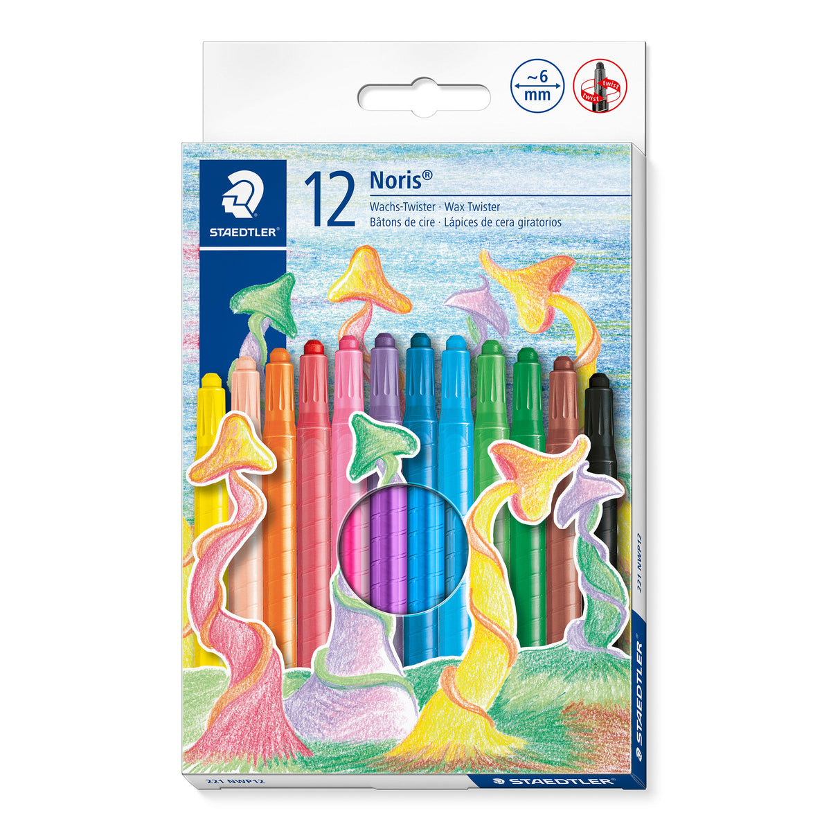 Staedtler - Waxpotlood noris twister set 12 kleuren