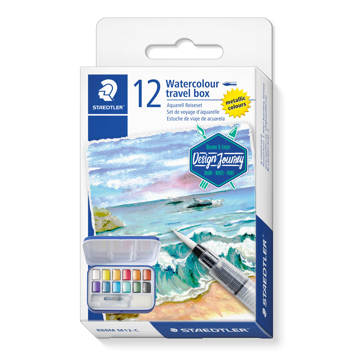 Staedtler - Waterverf design journey set 12 kleuren