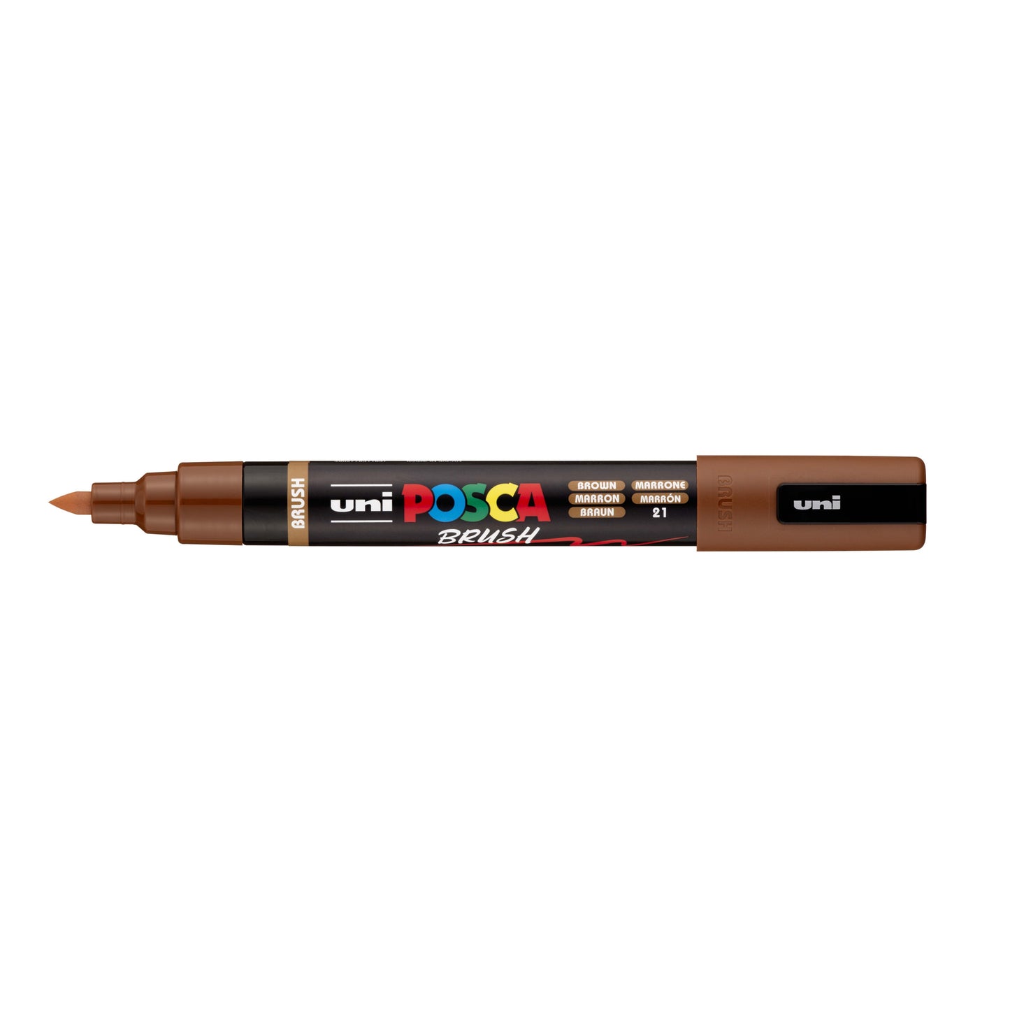 Posca - Paintmarker uni pc-5br brushpunt m bruin | 6 stuks