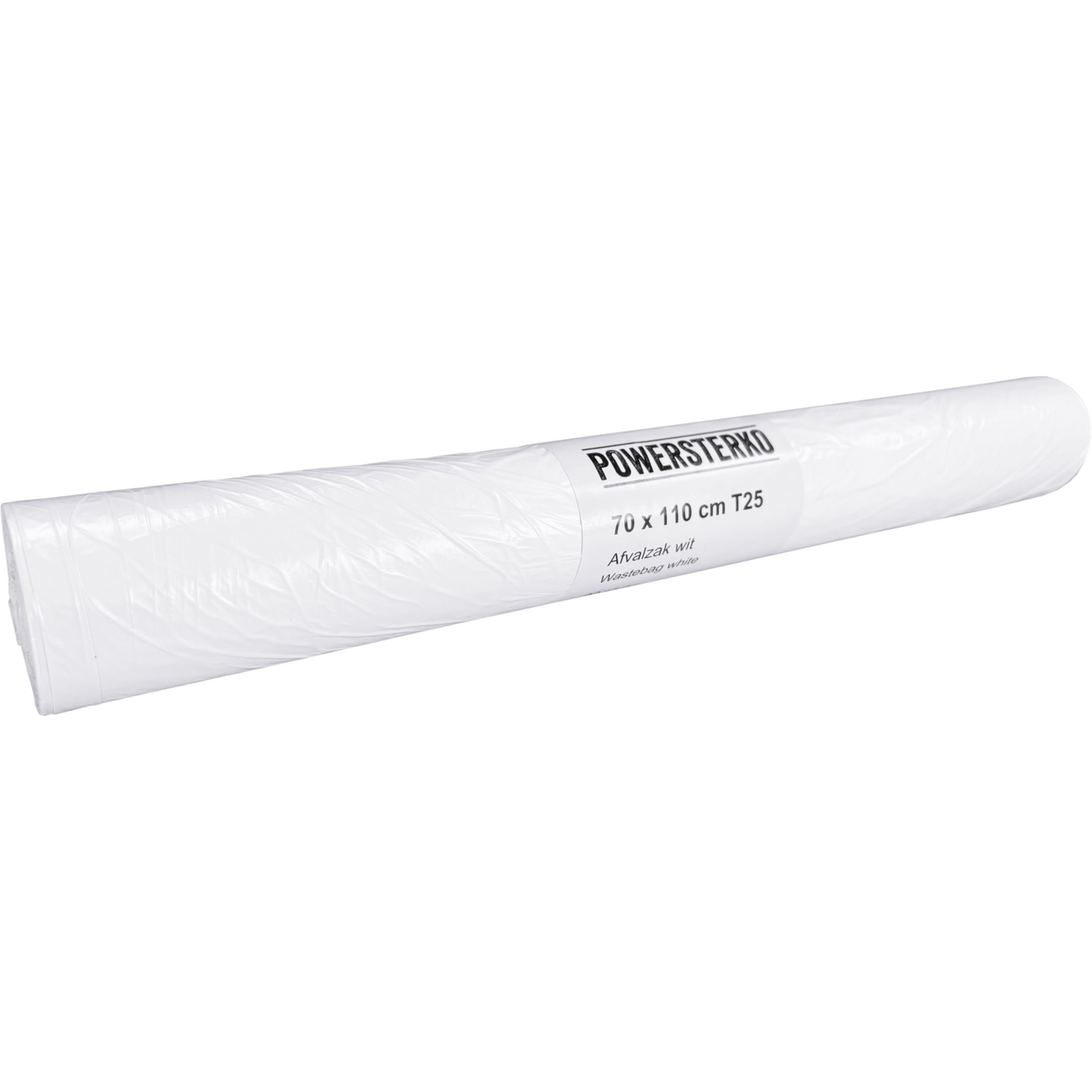 PowerSterko - Afvalzak | HDPE | 70x110cm | T25 | wit | 200 stuks
