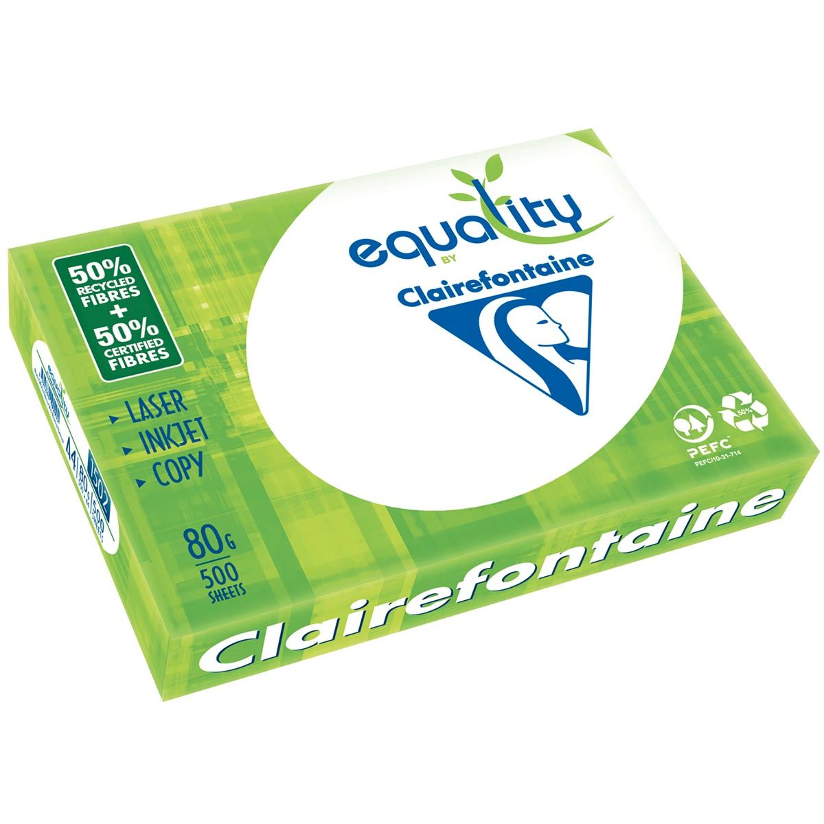 Clairefontaine - Equality printpapier ft A4, 80 g, pak van 500 vel