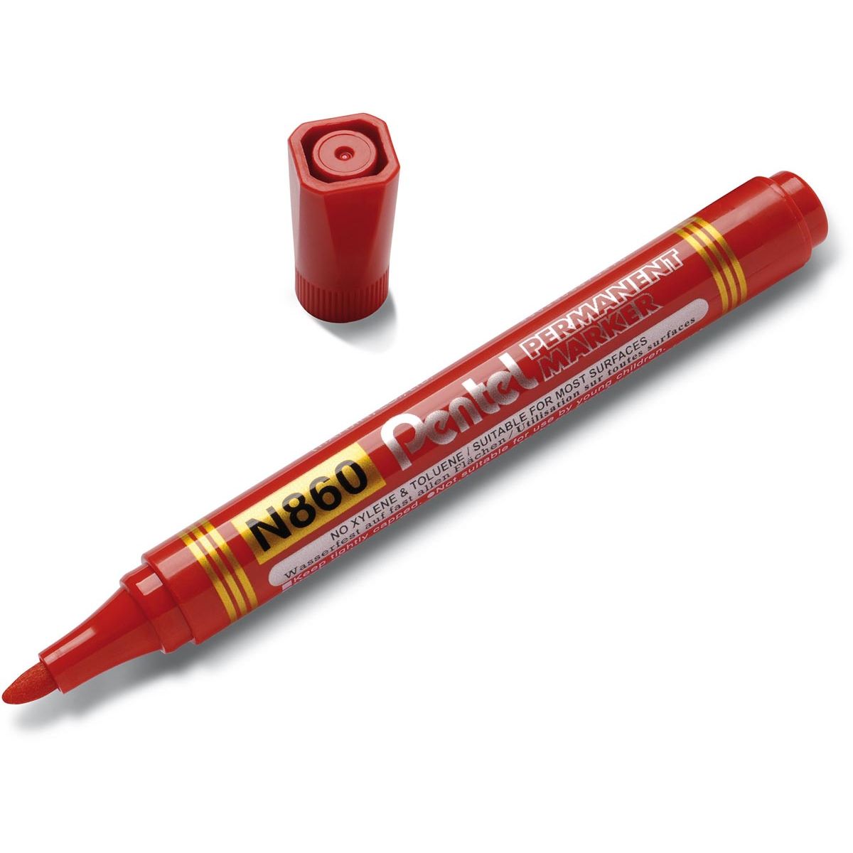 Pentel - Permanentmarker N860-B, rot