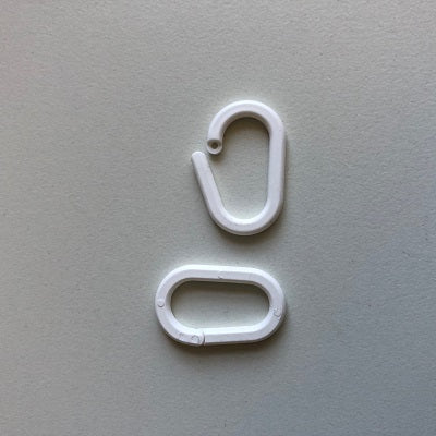 Klika - Präsentationsring weiß oval 20mm 100 Stück