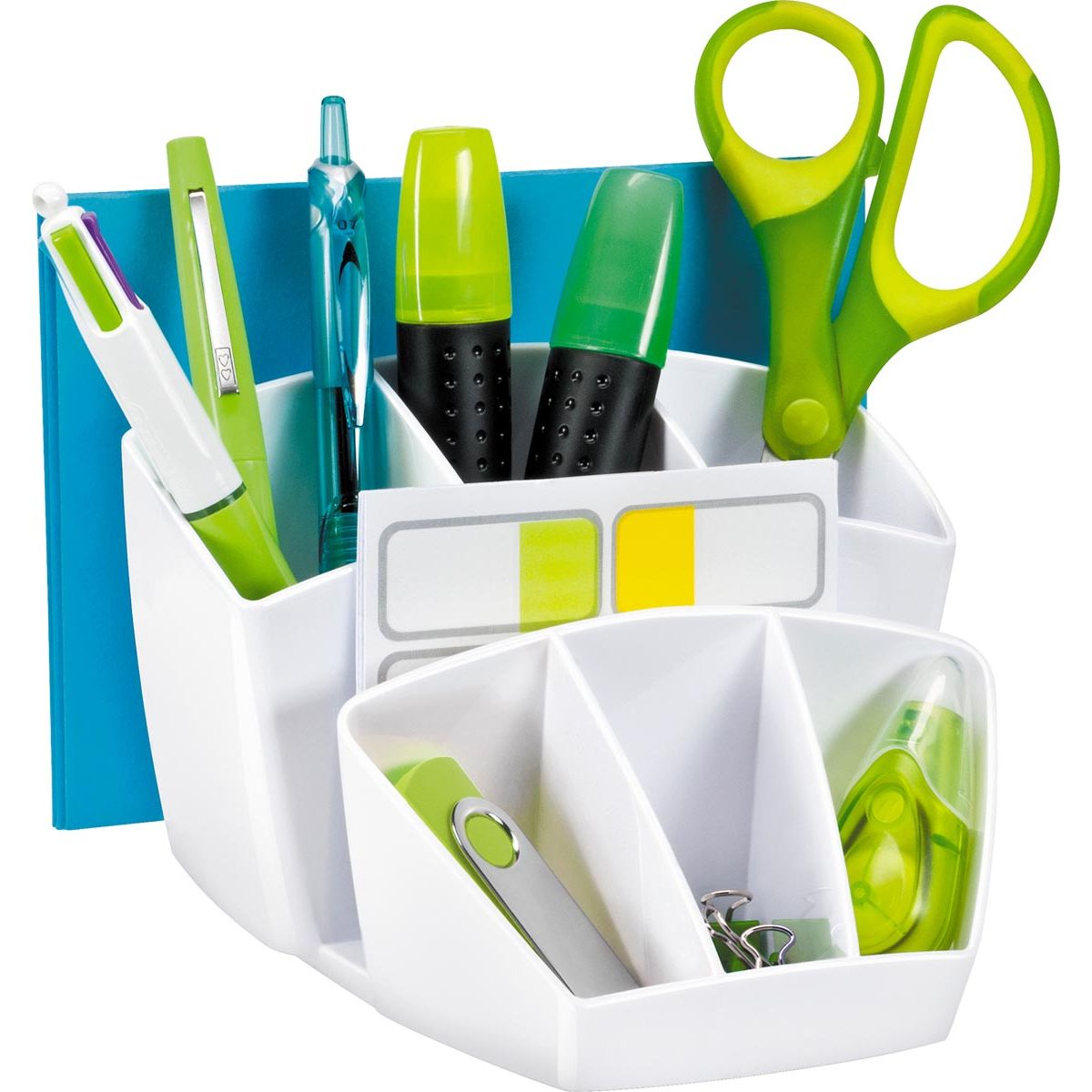 Riviera von Cep – Stiftebox mit 8 Fächern, weiß