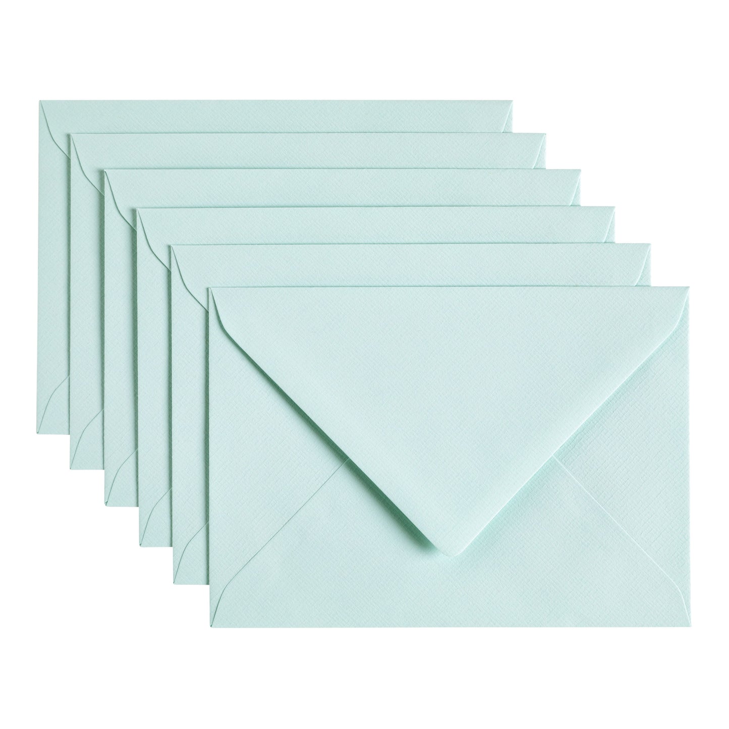 Papicolor - Enveloppe C6 114x162mm vert d'eau pack de 6 pièces