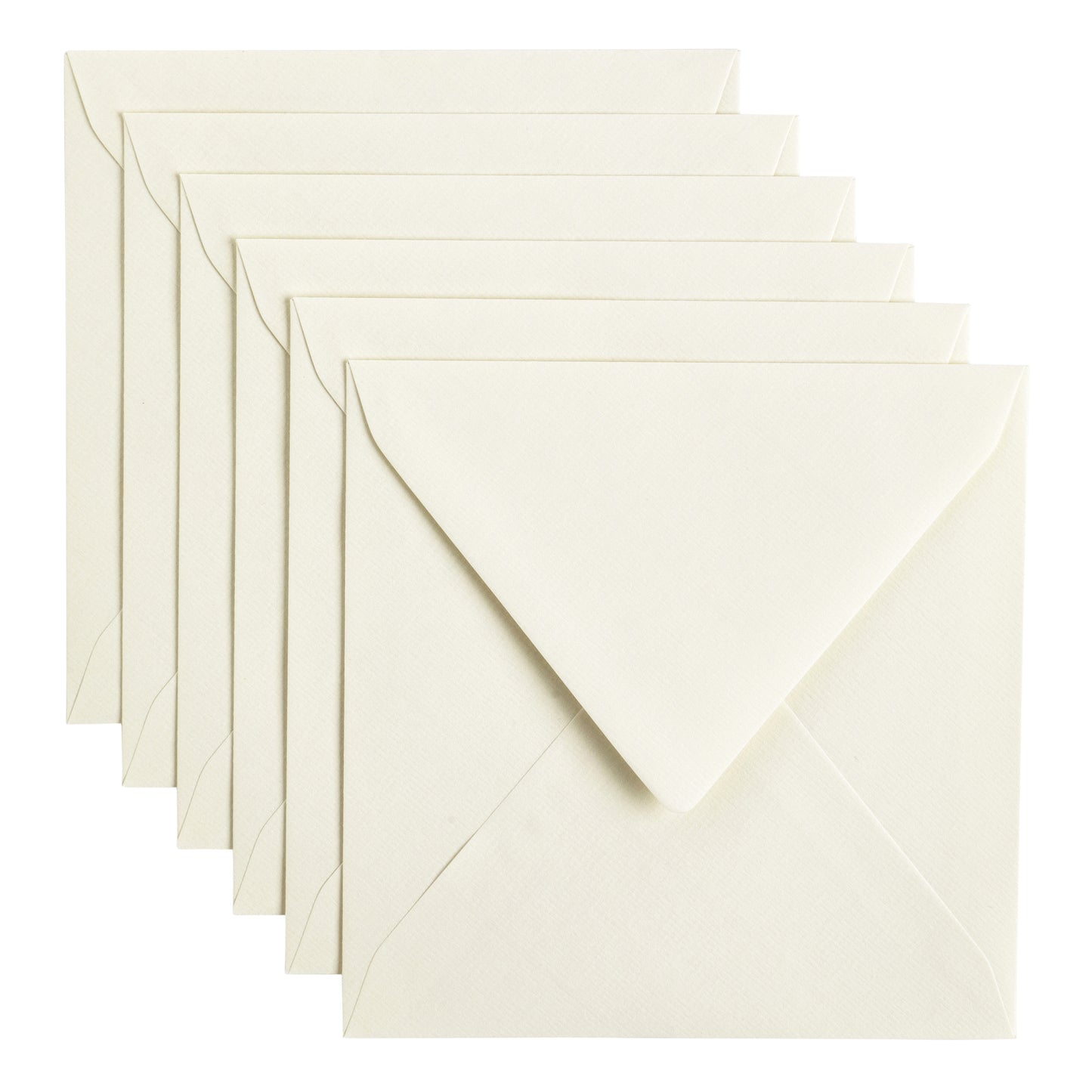 Papicolor - Enveloppe 140x140mm blanc œillet, paquet de 6 pièces