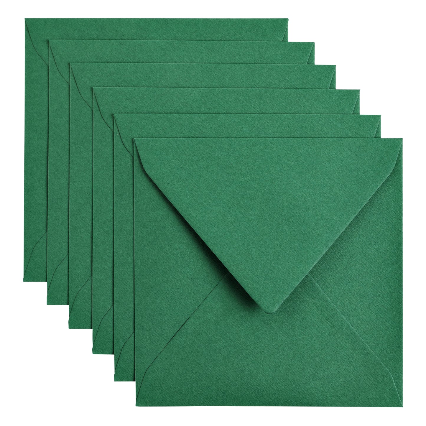 Papicolor - Enveloppe 140x140mm vert sapin, paquet de 6 pièces