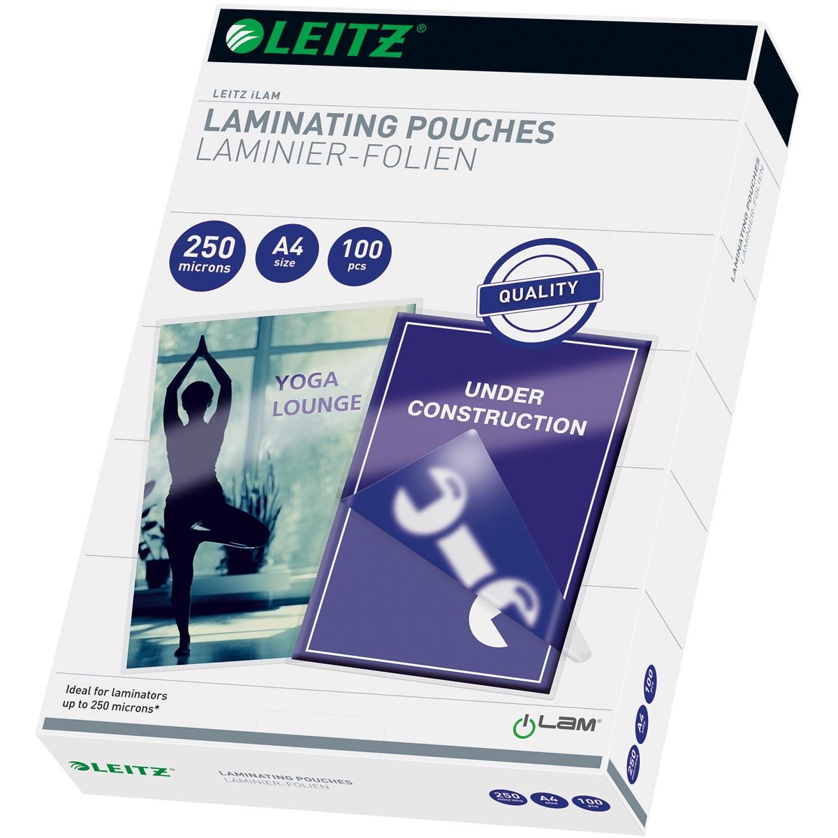Leitz - Eva lamineerhoes ft A4, 500 micron (2 x 250 micron), pak van 100 stuks