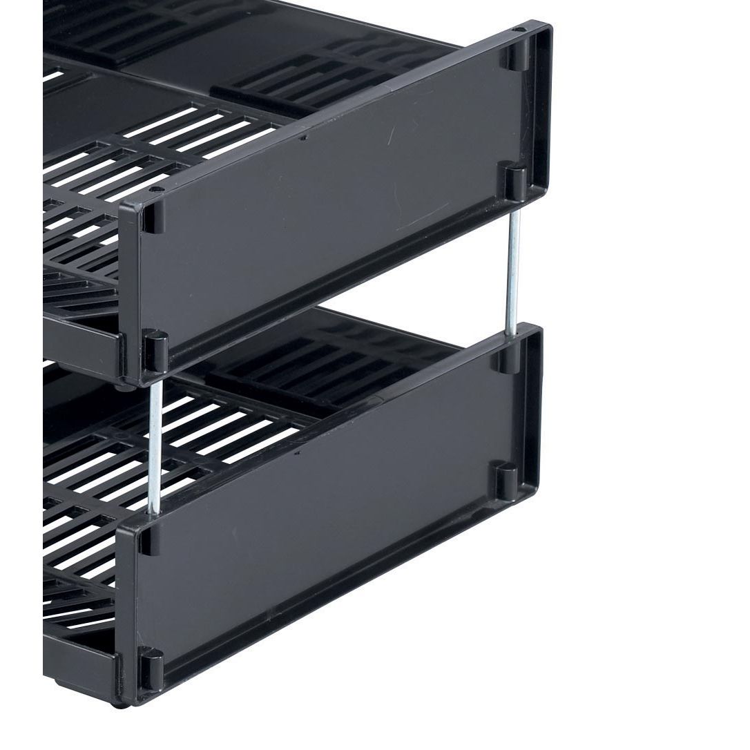 Durable - barres de corbeille à courrier Optimo, pack de 4 barres métalliques