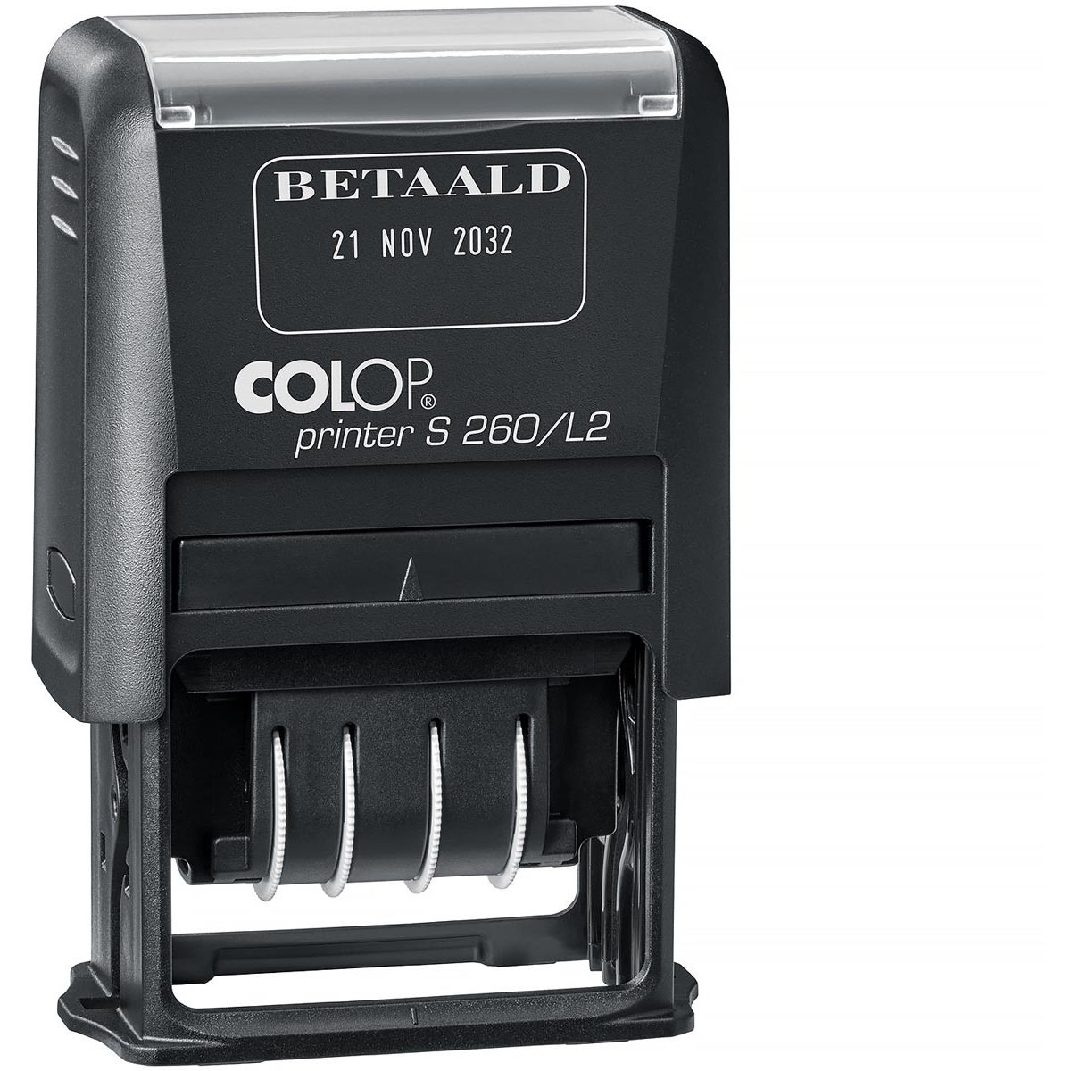 Colop - Textstempel mit Datum Druckertext: BEZAHLT