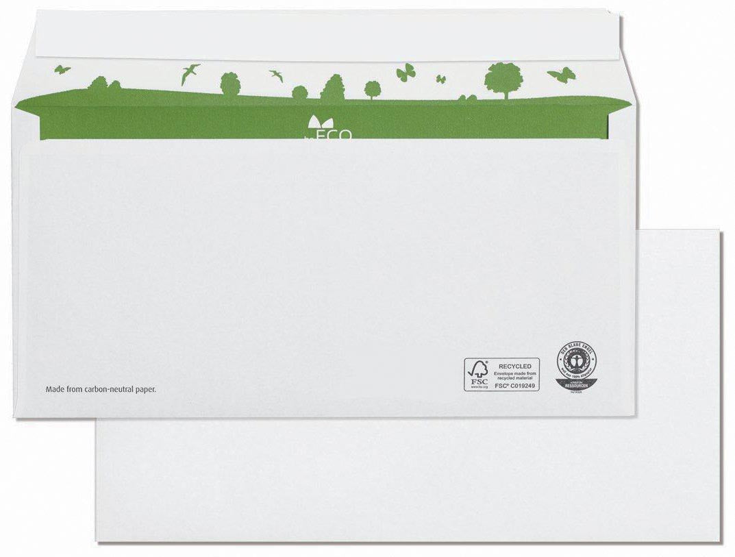 BeECO – Bong-Hüllen, ft 110 x 220 mm, ohne Fenster, Karton mit 500 Stück