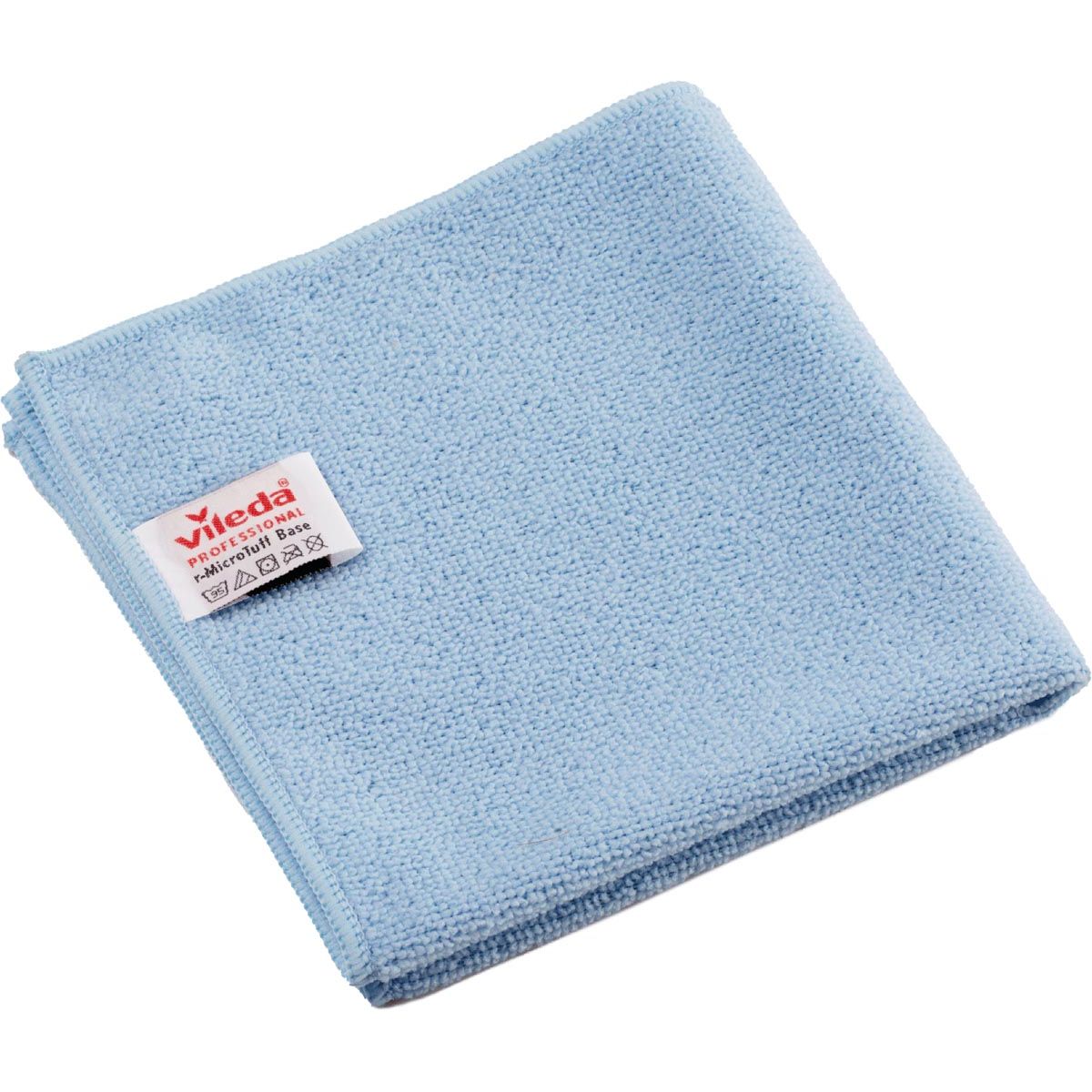 Vileda - Professional r-MicroTuff Base microvezeldoek, pak van 5 stuks, blauw
