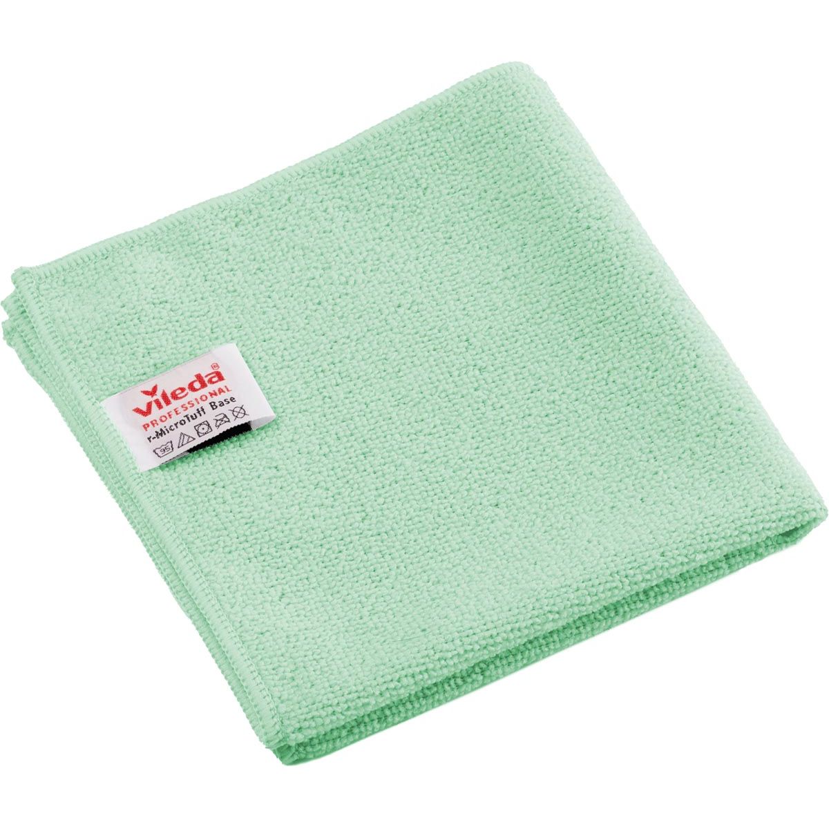Vileda - Professional r-MicroTuff Base microvezeldoek, pak van 5 stuks, groen