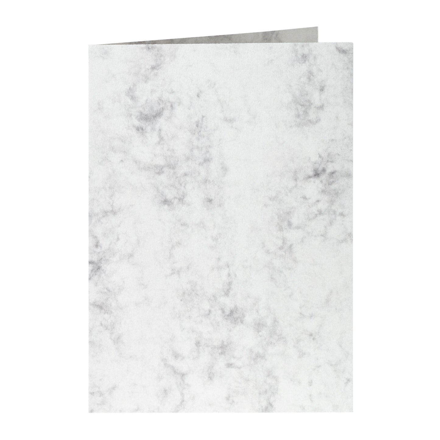 Papicolor - Korrespondenzkarte doppelt 105x148mm marmorgrau Packung mit 6 Stück