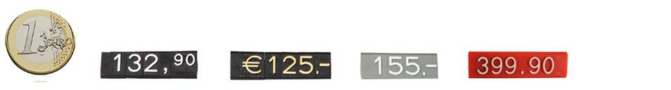 Klika - Währungszeichen € grau/weiß CompactMidi 20 Stk