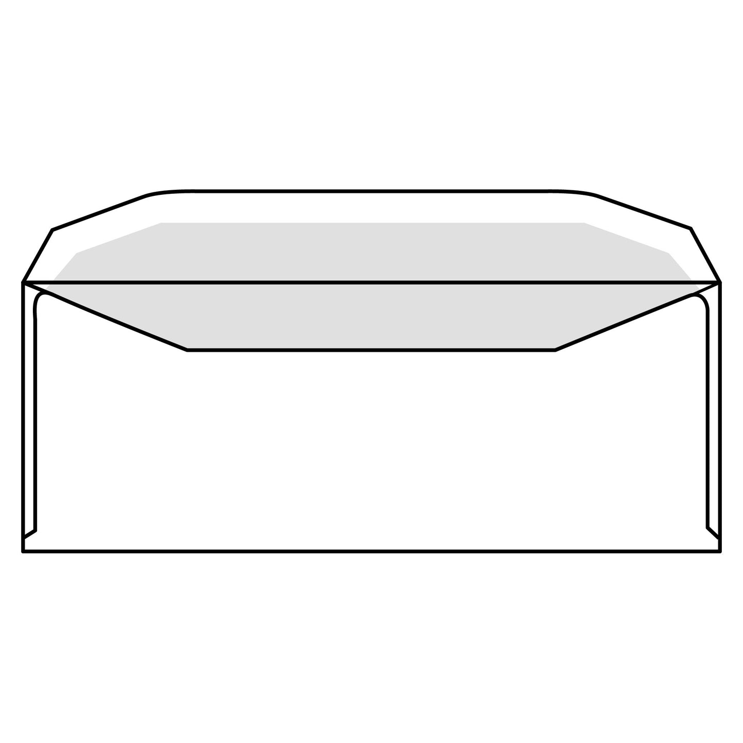 IEZZY - Enveloppe C5/6 114x229mm fenêtre droite gommée blanc 500 pièces