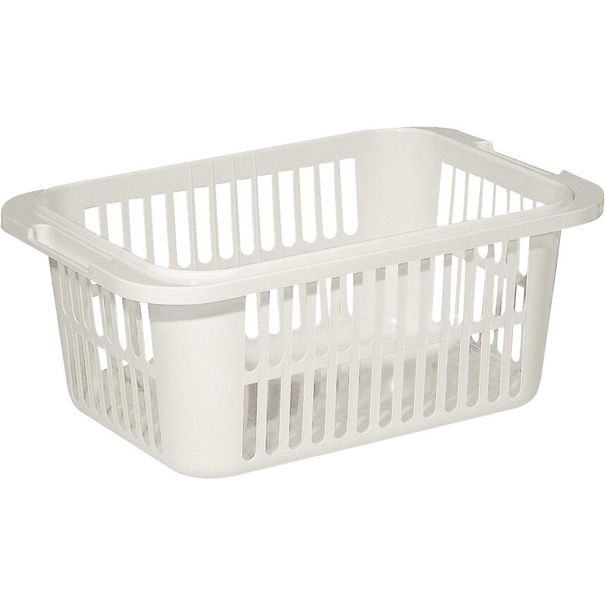 Curver - Panier à linge Lingo, 66,5 x 43,5 x 38 cm, gris clair