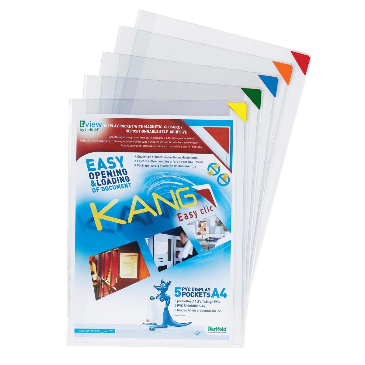 Tarifold View - tas Kang Easy Clic hoeken in geassorteerde kleuren