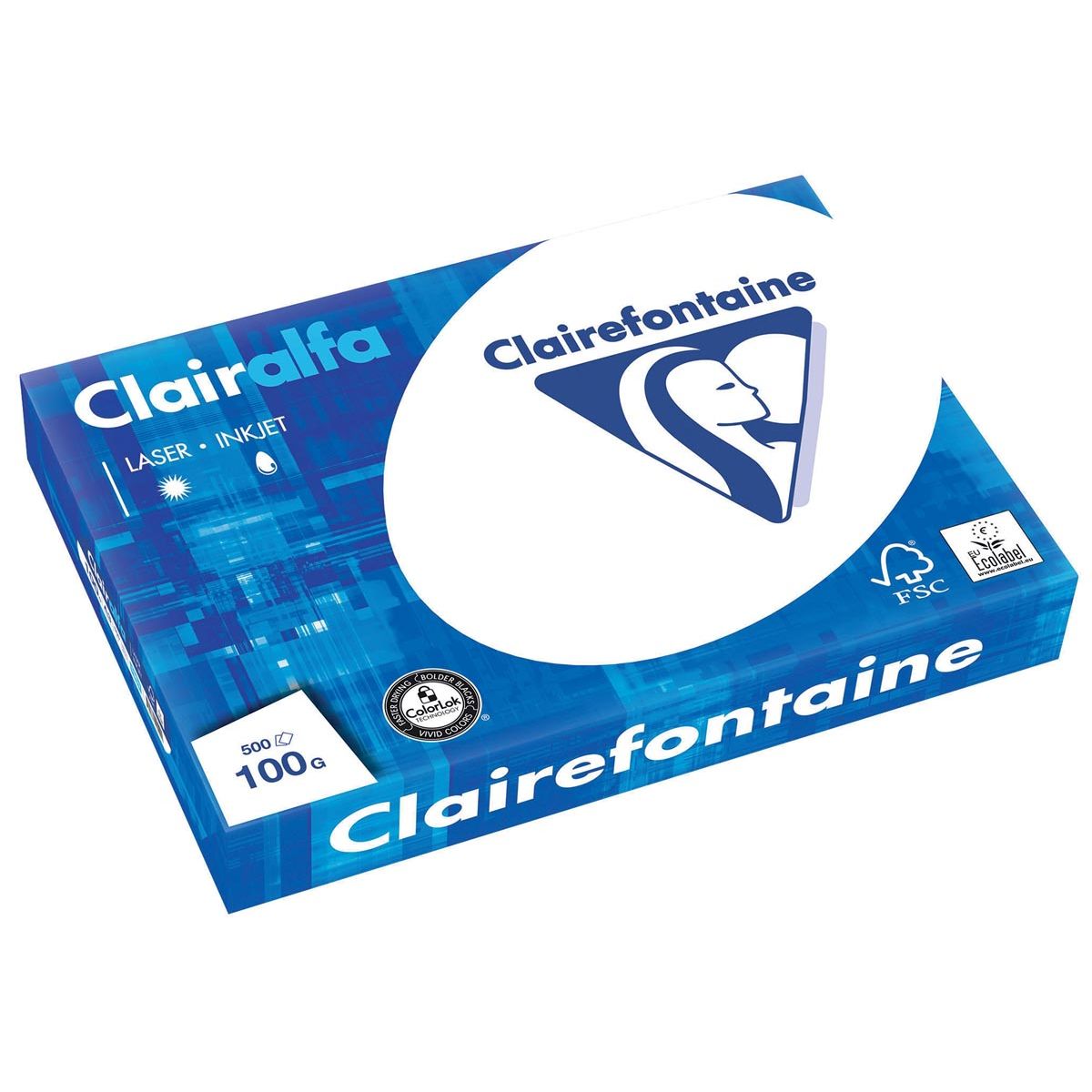 Clairefontaine - Clairalfa Präsentationspapier A3, 100 g, Packung mit 500 Blatt