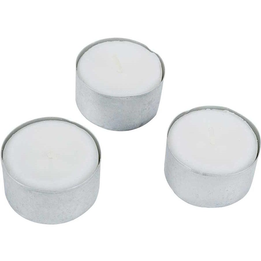 Cosy - Trendy theelichtjes 8H, wit, pak van 50 stuks