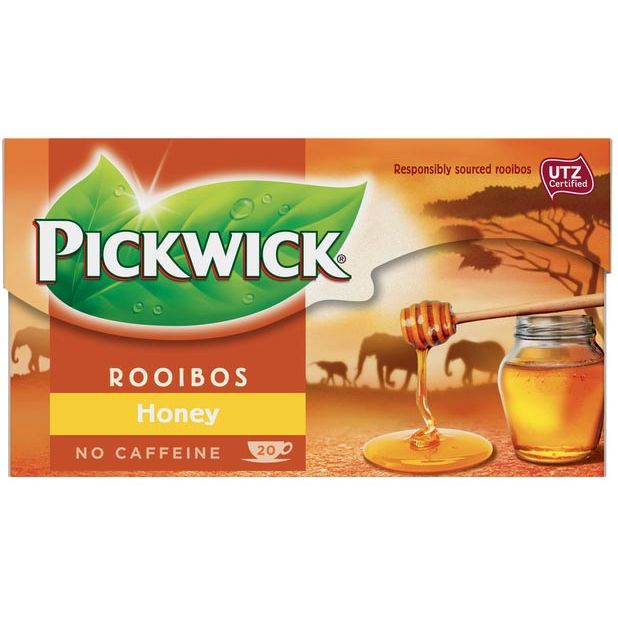 Pickwick - thé, rooibos et miel, pack de 20 sachets