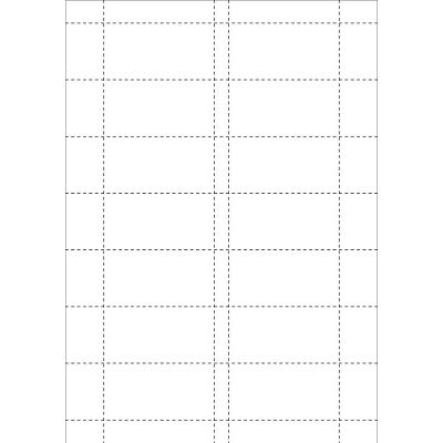 Klika - Cartes 74x37mm 14 pièces par feuille, 5 feuilles