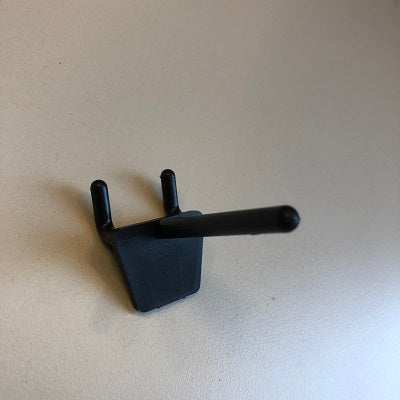 Klika - Boardhaak enkel 50mm zwart hoh 25mm