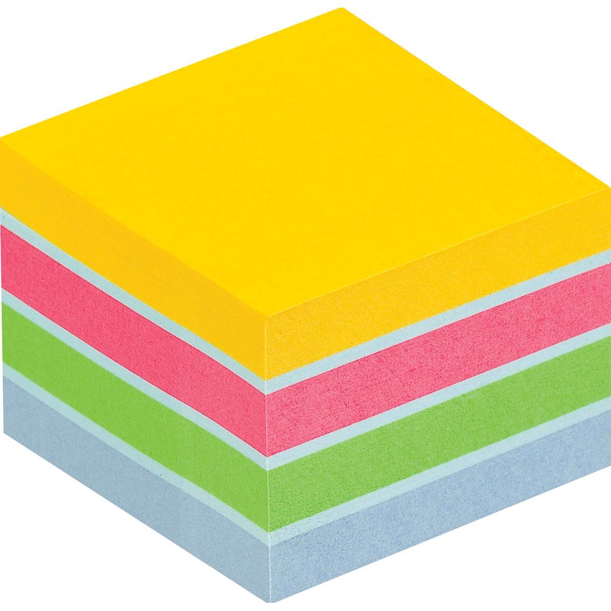 Haftnotizen - Notizblock 2012 51x51mm Würfel ultra sortiert