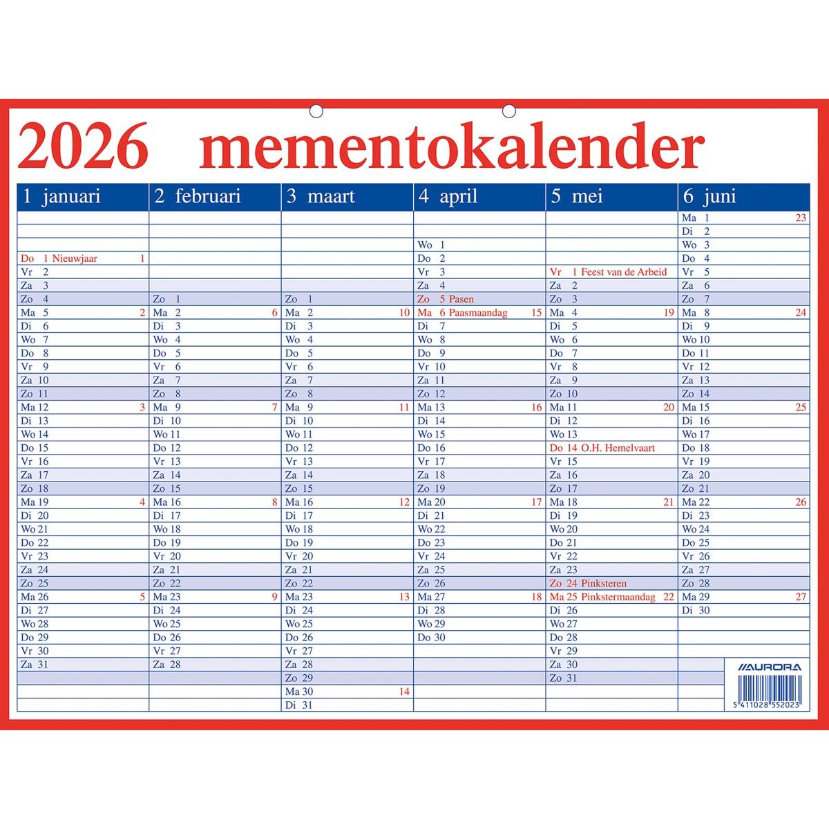 Aurora - Memento 20 Néerlandais, 2026