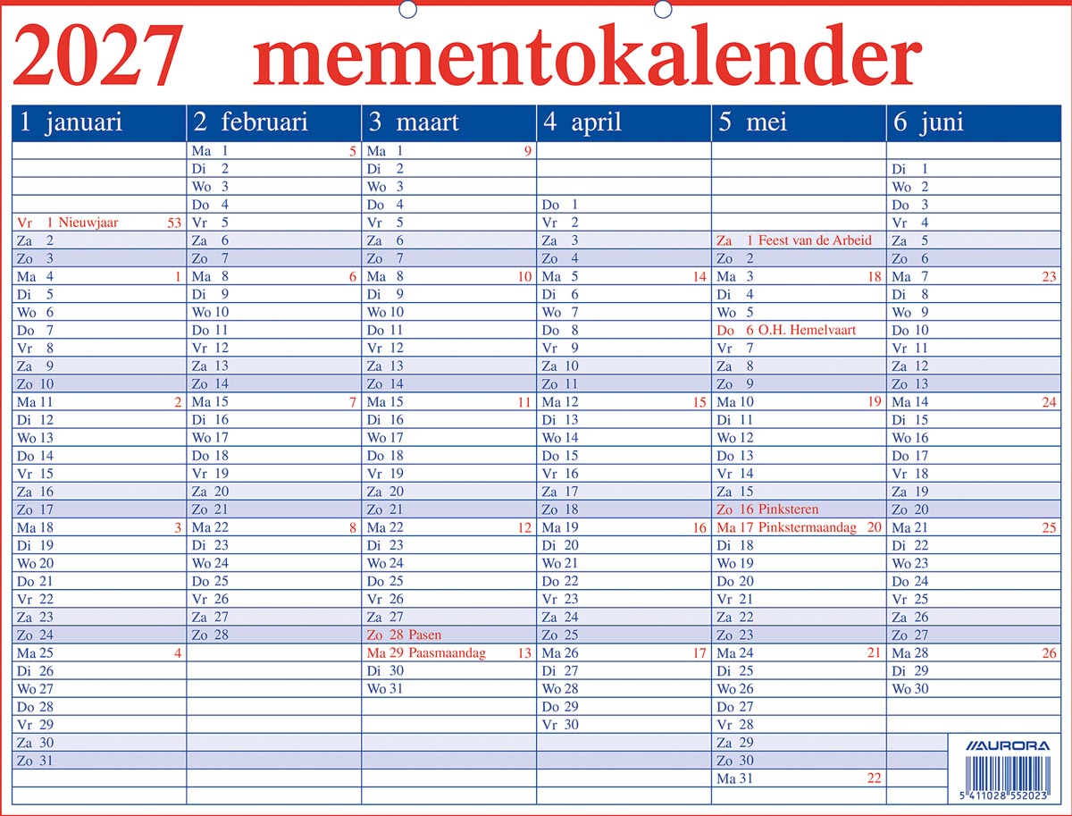 Aurora - Memento 20 Nederlandstalig, 2027