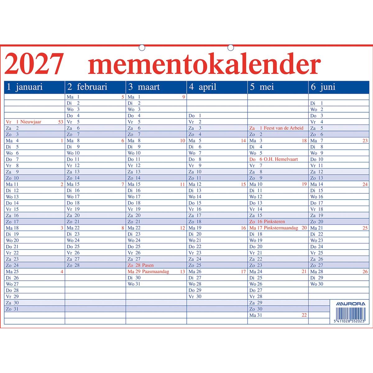 Aurora - Memento 20 Néerlandais, 2026