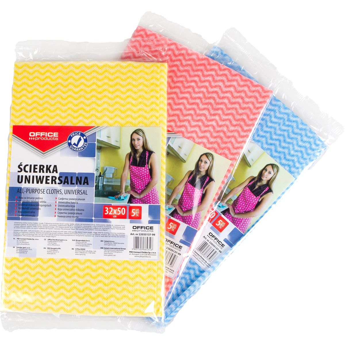 OFFICE products - universele poetsdoek, 30 x 30 cm,