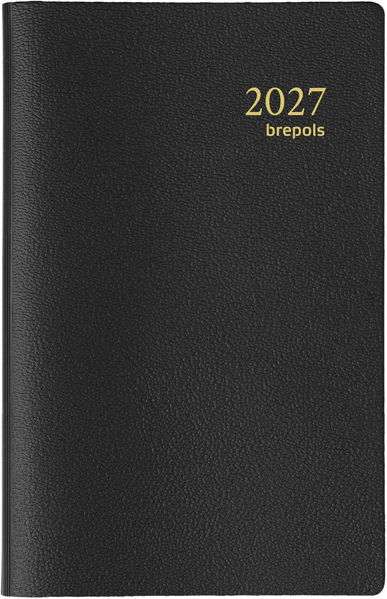 Brepols - Brepols Agenda Delta Genova 6 Sprachen, schwarz, 2025