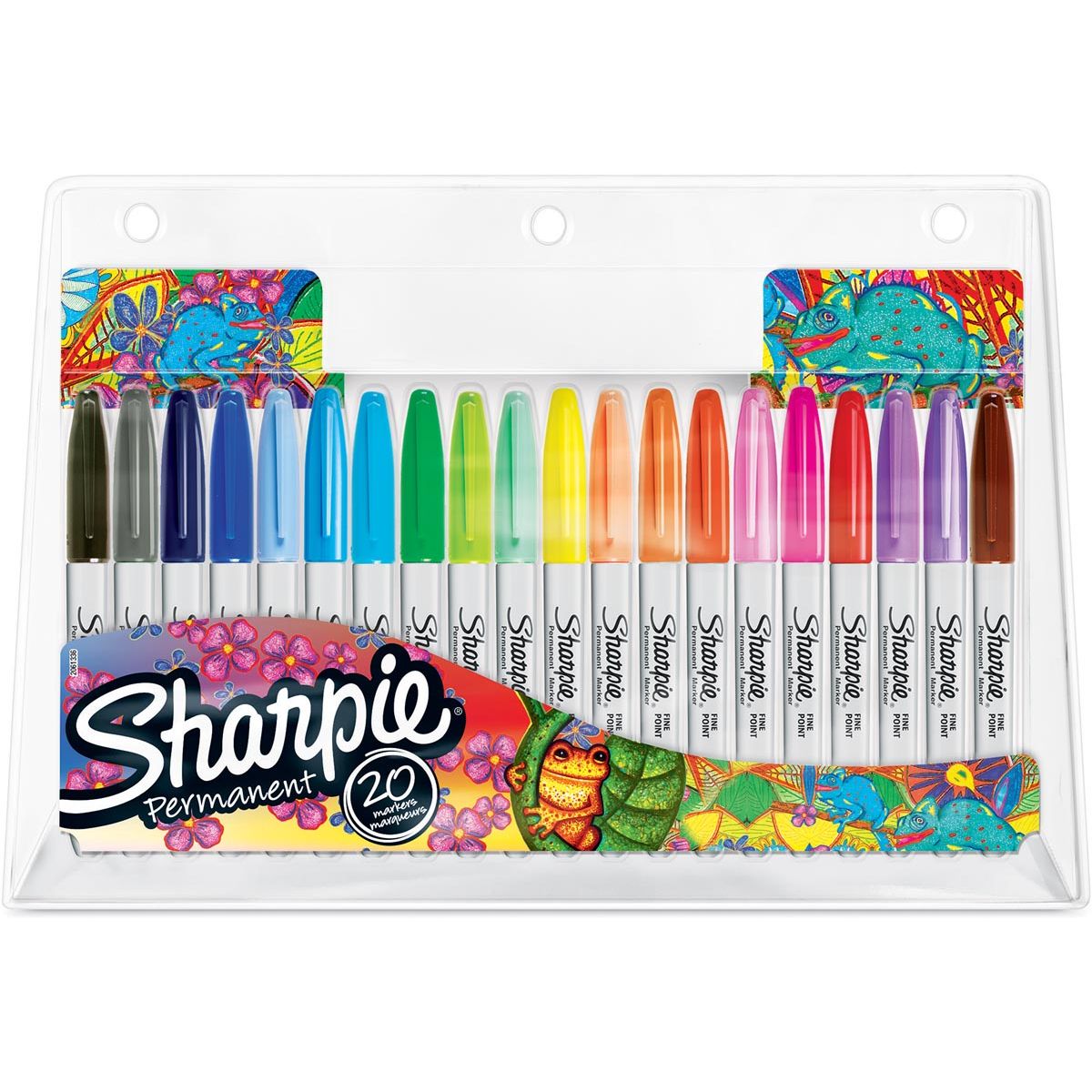 Sharpie - c'est à dire marqueur permanent, caisse de 20 pièces couleurs assorties
