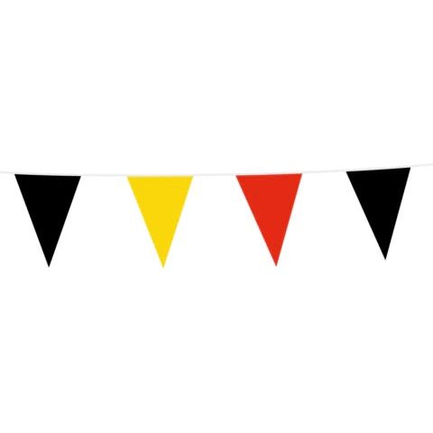 Klika - België vlaggenlijn, 10 m, zwart-geel-rood