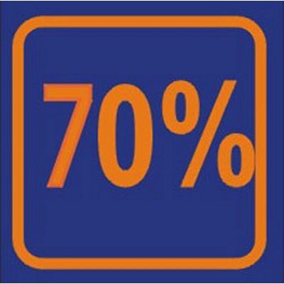 Klika - Fensterticket 70 %, Größe 24x23 cm.