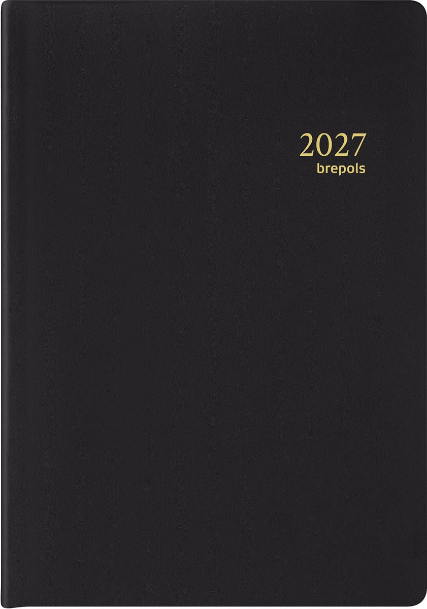 Brepols - Agenda Armada Seta 4-sprachig, schwarz, 2026