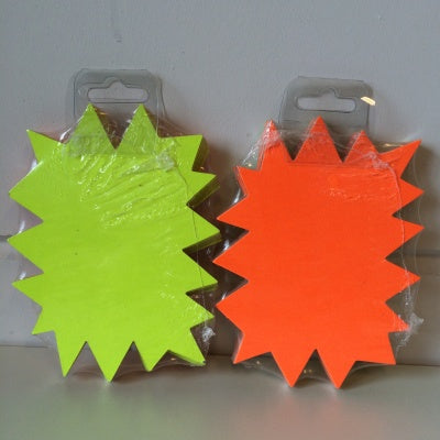 Klika - Fluor ster 16x12 cm fluor geel+fl.oranje