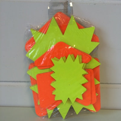 Klika - Fluor assorti 20st fluor geel en oranje