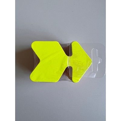 Klika - Fluor pijl 6x9 cm fluor geel 50 stuks