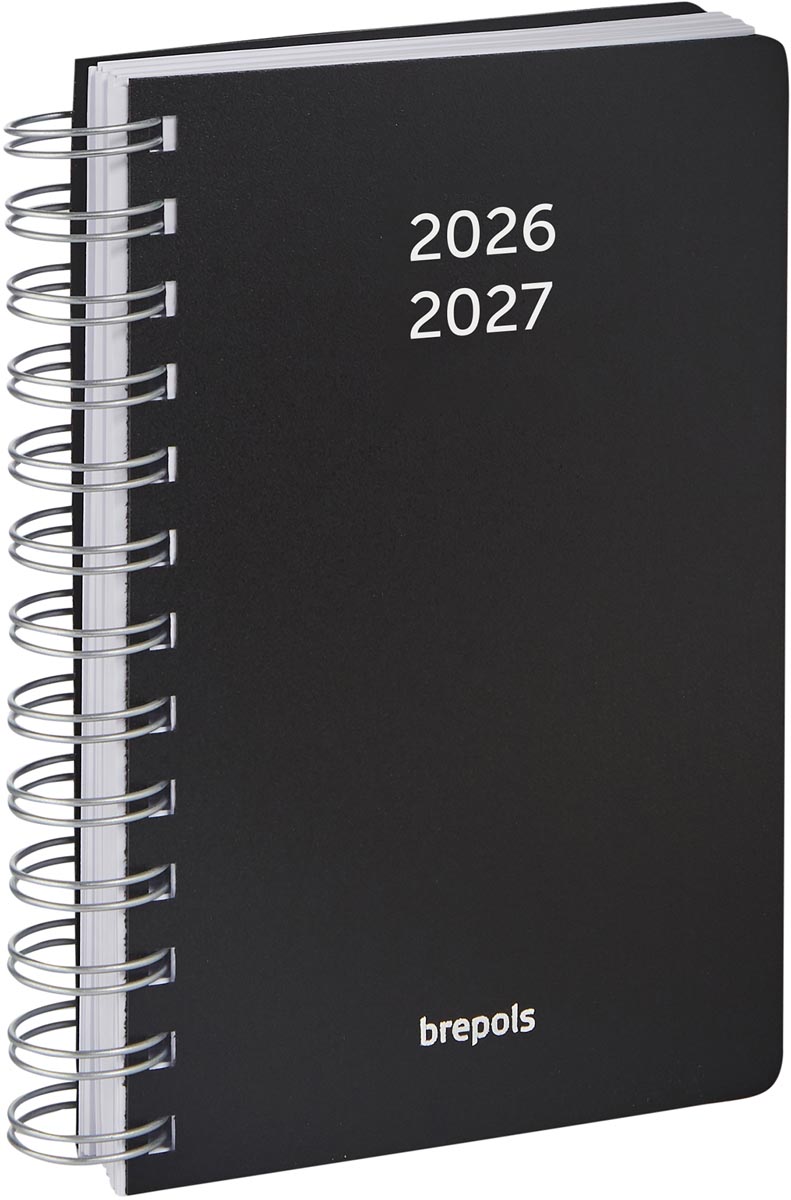 Brepols - Brepols Schulkalender Wire-O, schwarz, 2024-2025