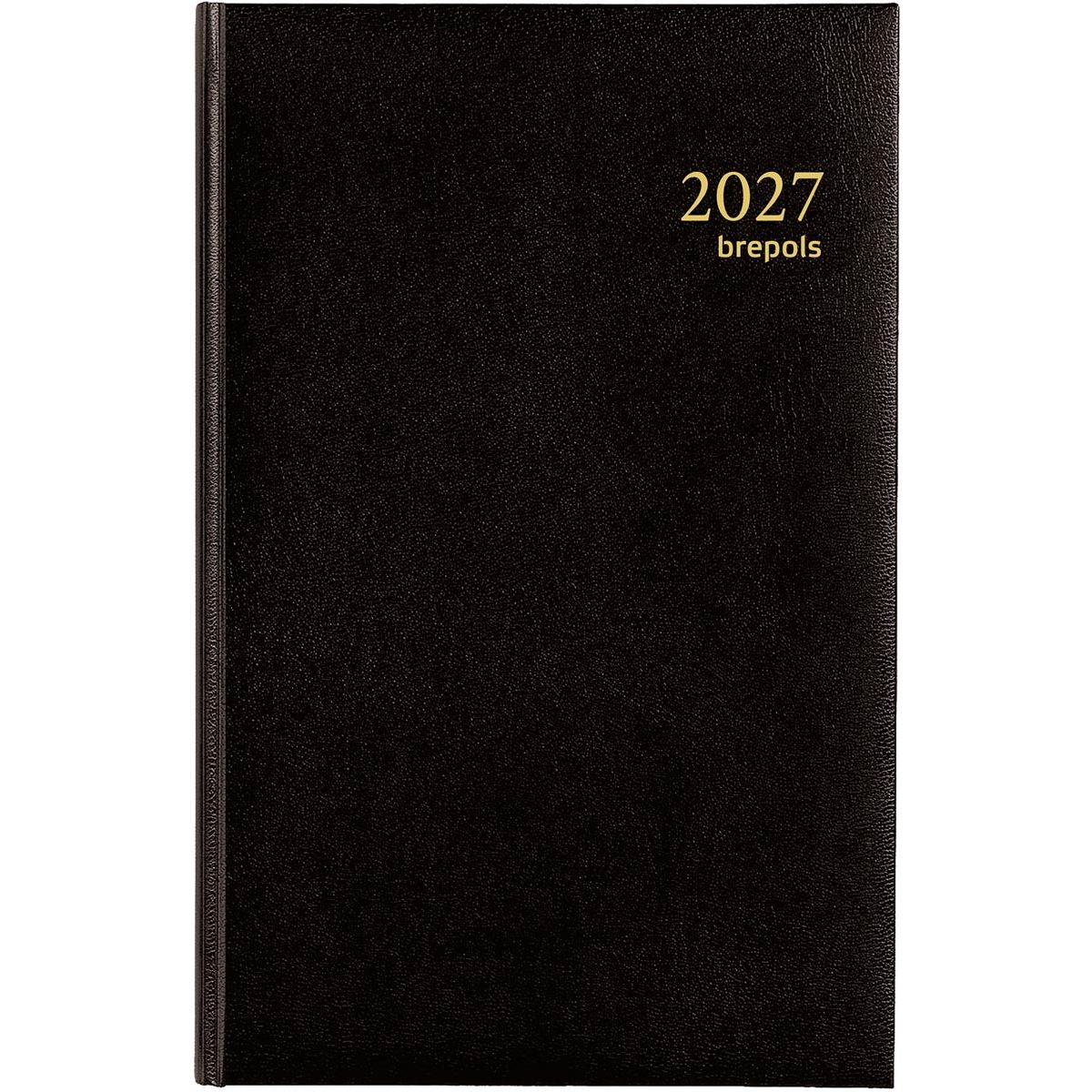 Brepols - Agenda 2026 Saturn Luxury 1 jour/1 page noir