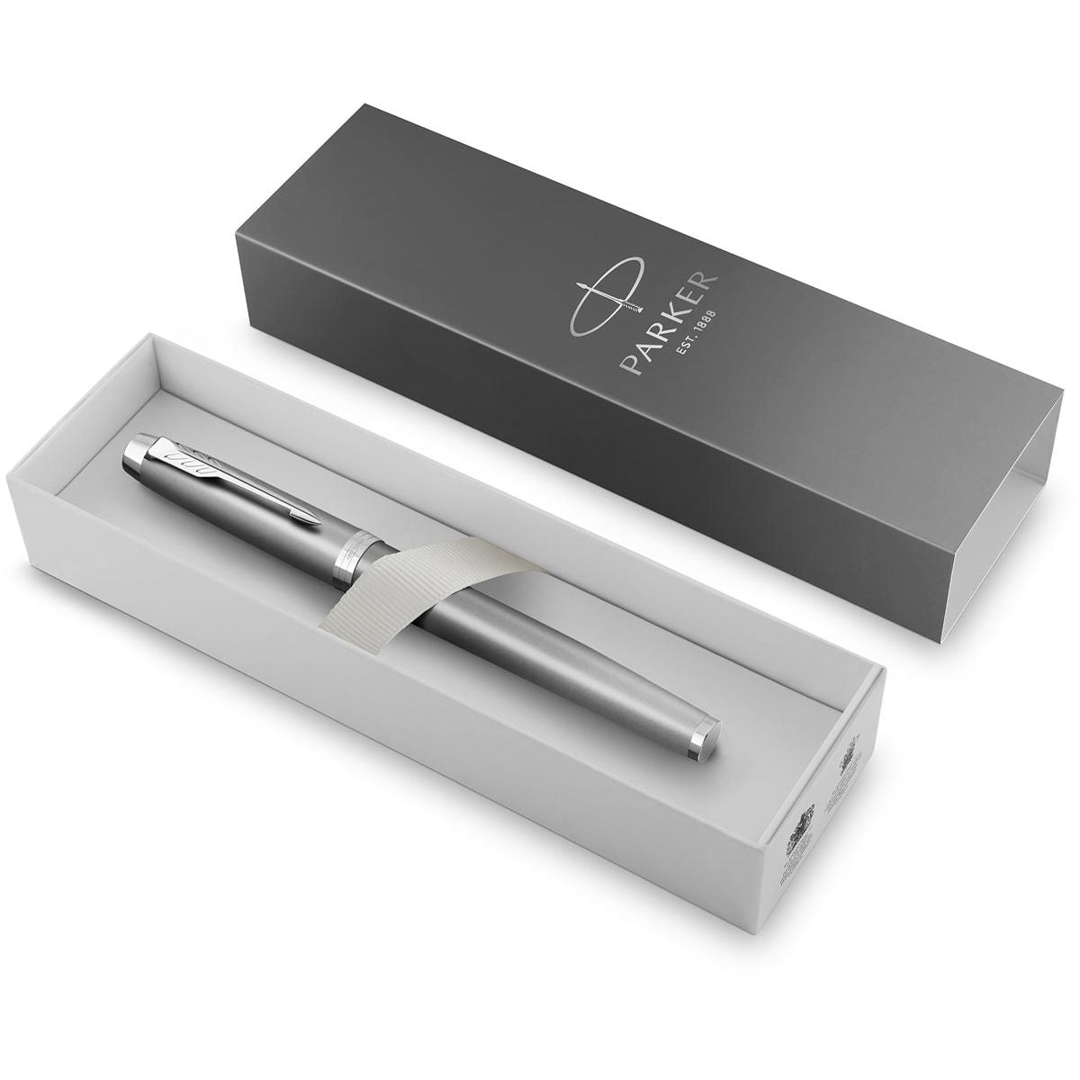 Parker - IM Rituals vulpen, grijs CT, fijn, giftbox