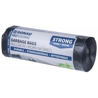 DONAU PROFESSIONAL - vuilniszak, 40 micron, ft 105 x 140 cm, 240 liter, zwart, pak van 10 stuks