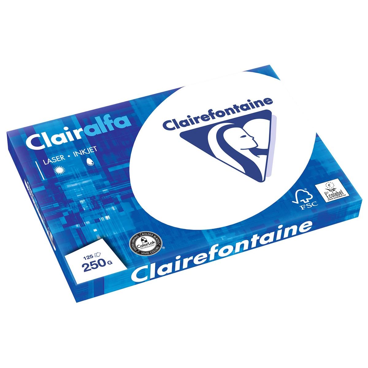 Clairefontaine - Clairalfa presentatiepapier A3, 250 g, pak van 125 vel