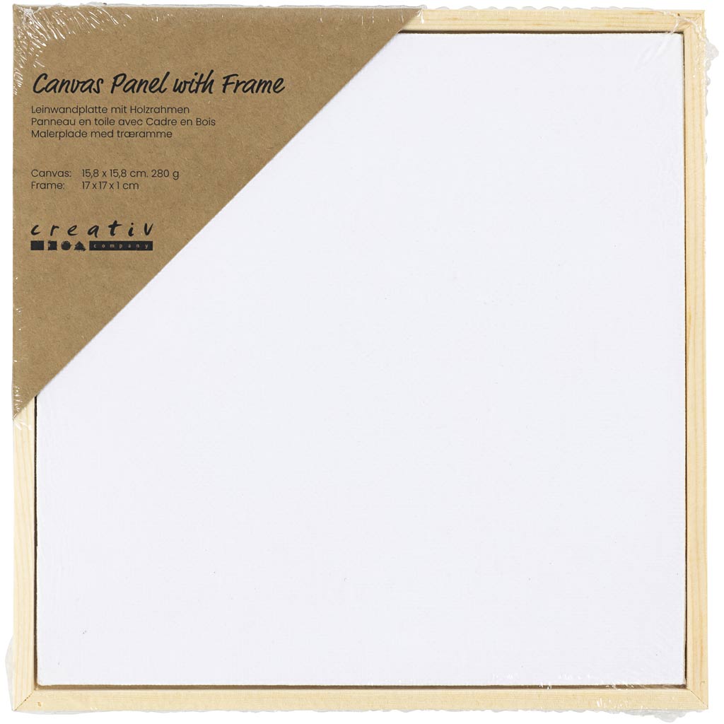 Creativ Company - Canvaspaneel 158x158mm wit