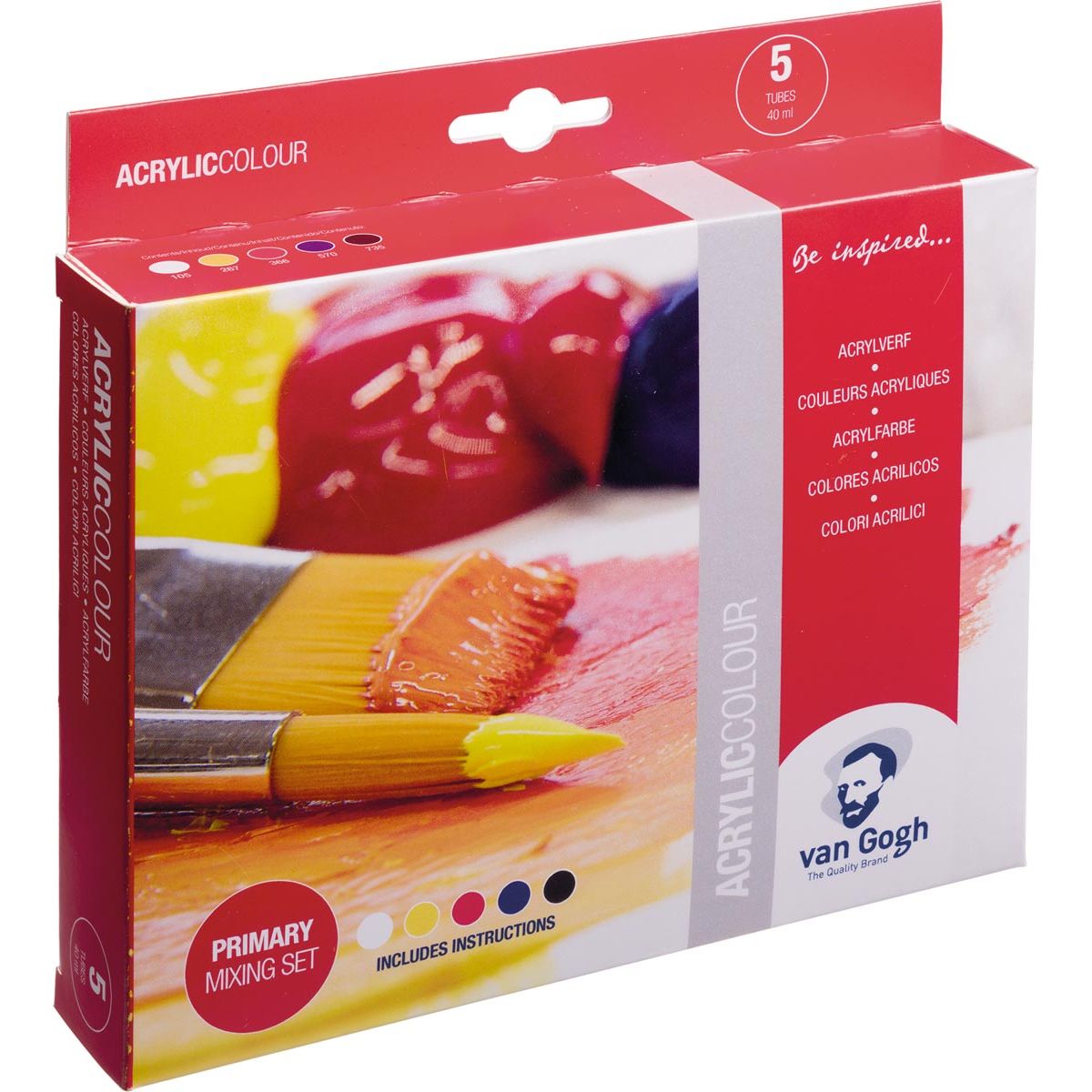 Van Gogh - Acrylfarbe, Primärmischset mit 5 x 40 ml
