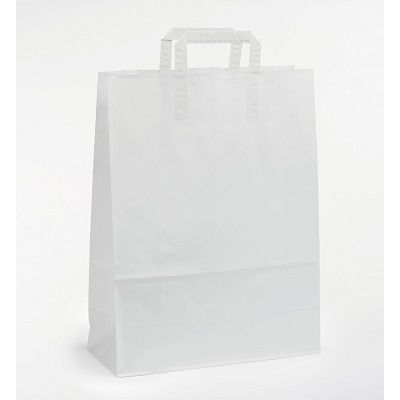 Klika - Sacs de transport kraft blanc 22/10x28cm 250 pcs