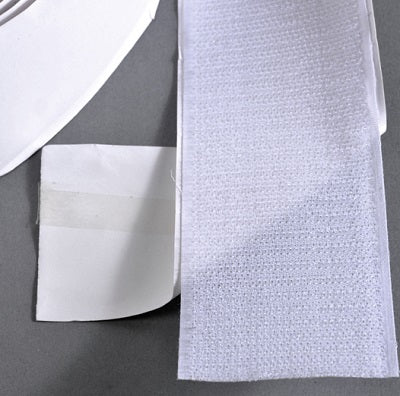 Klika - Klettverschluss, 50 mm, weißer Haken, 25 m