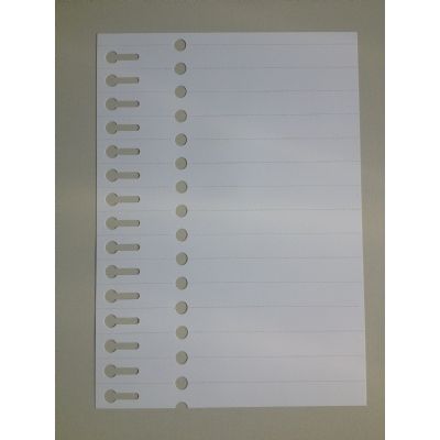 Klika - Sleufetiket 19x210mm op laservel A4